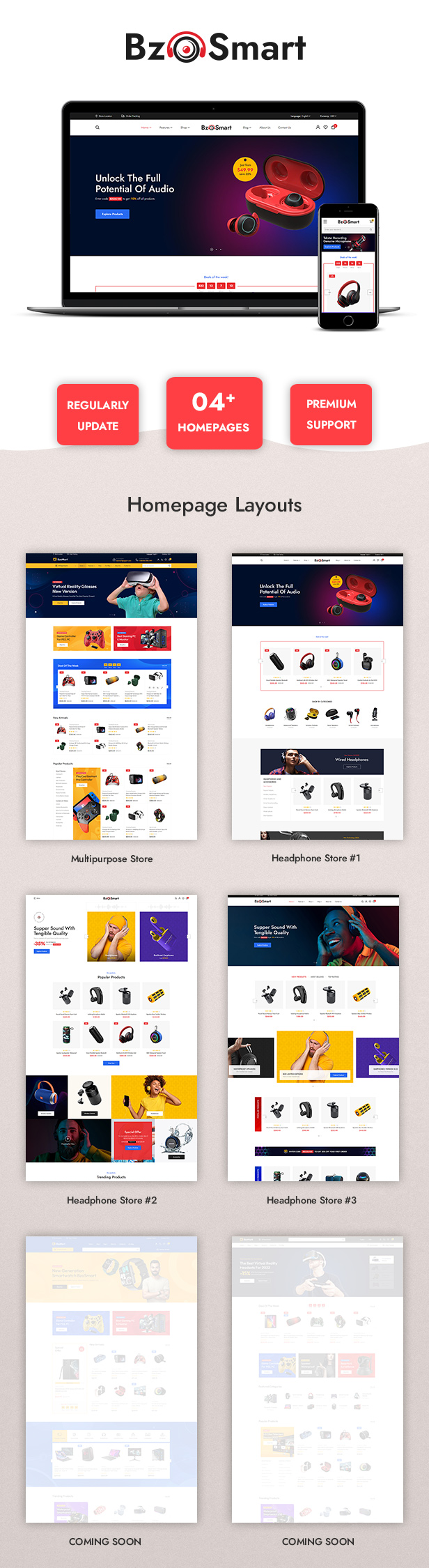 BzoSmart - Responsive Multipurpose Megashop Magento 2 Theme - 9