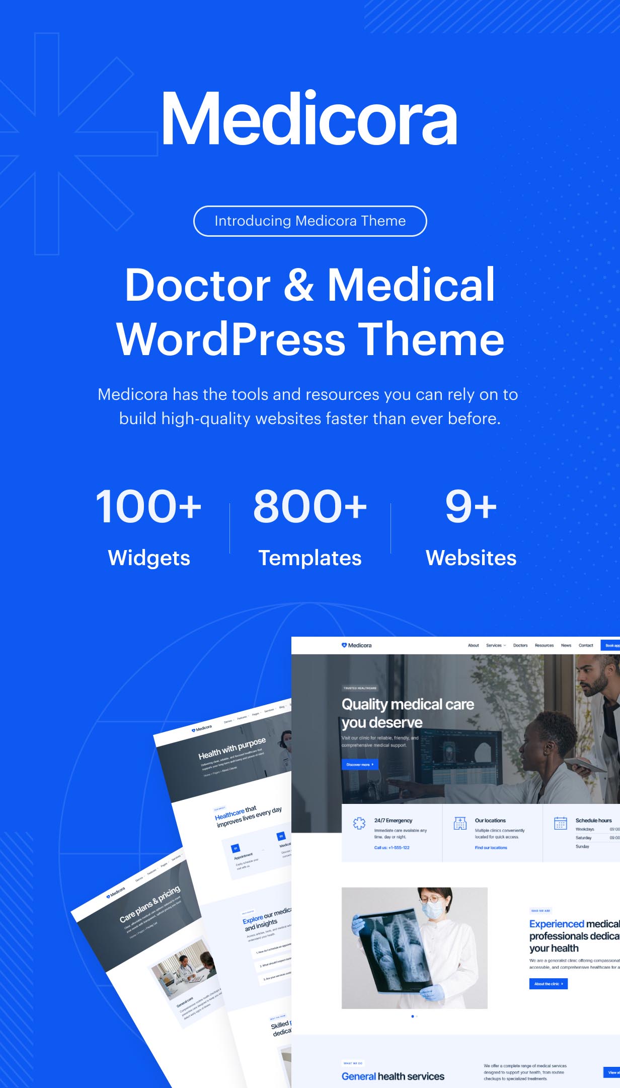 Medicora - Doctor & Medical Clinic Elementor WordPress Theme - 1