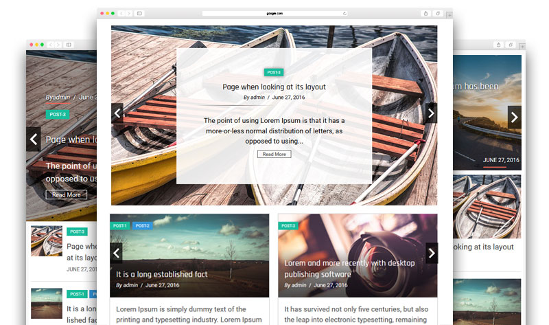 Responsivo Recente Post Slider Pro plugin para WordPress - 2