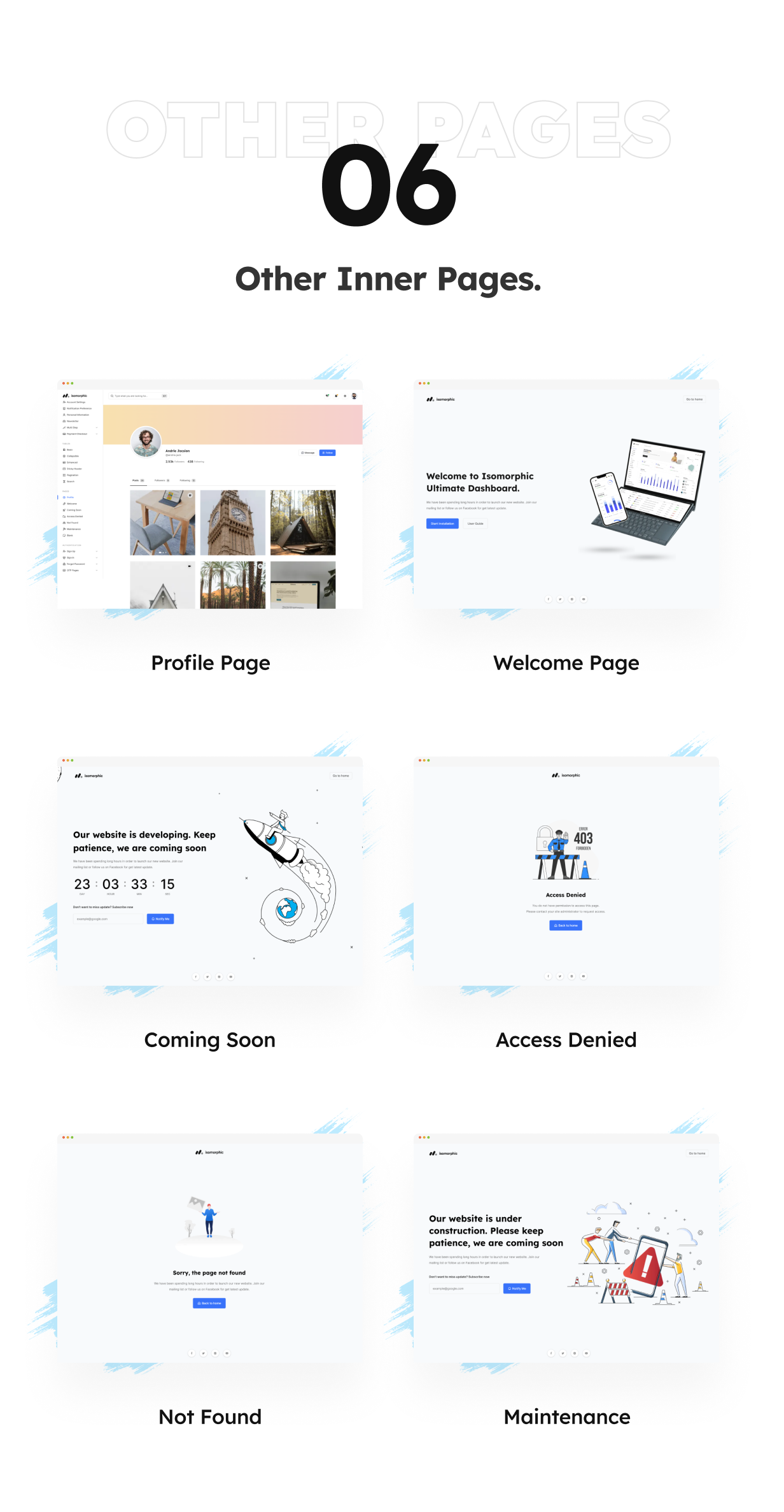 Isomorphic - React Admin Dashboard Template - 26