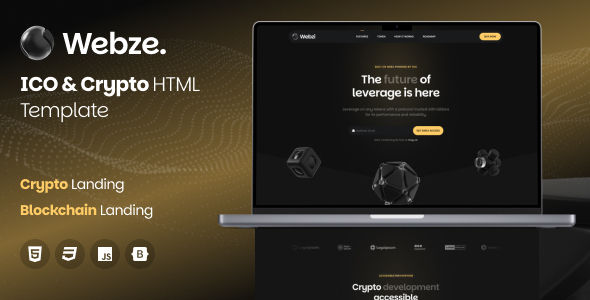 Webze - ICO & Crypto Landing Page Template