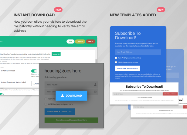 Subscribe to Download - An advanced subscription plugin for WordPress - 12