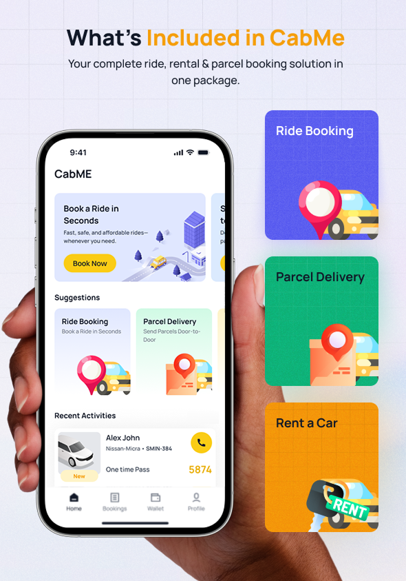 CabME - Flutter Complete Taxi app | Taxi Booking Solution - 6