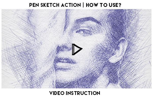 Pen Sketch Photoshop Action - 1