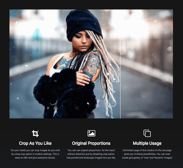 Elementor Page Builder 的之前和之后小部件