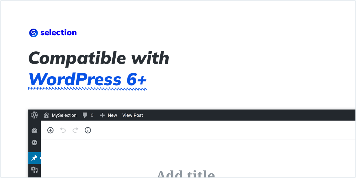 Compatible with WordPress 6+