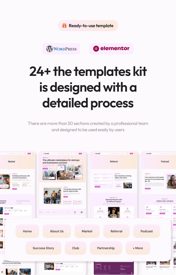 Sellbiz - Startup and Business Marketplace Elementor Template Kit - 3