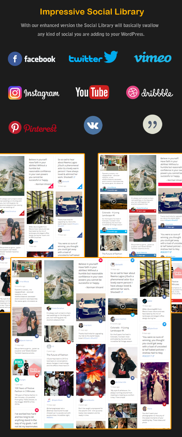 Social Stream Post Type - Grid and Carousel for WordPress