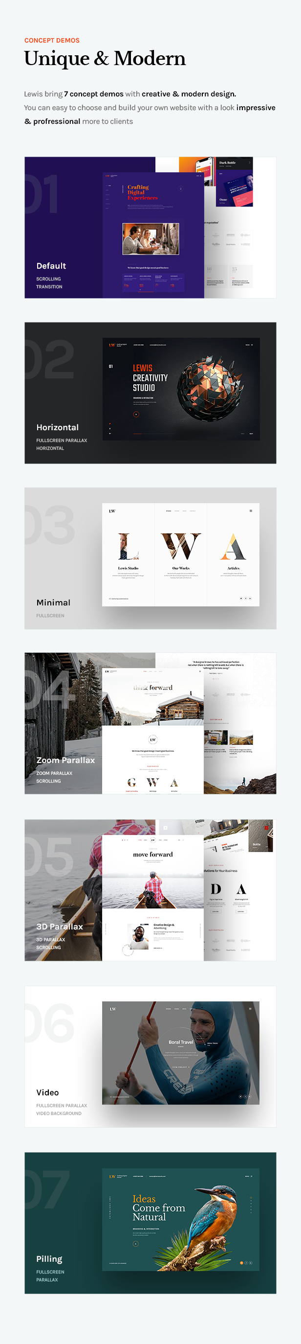 Lewis - Creative Portfolio WordPress Theme - 5