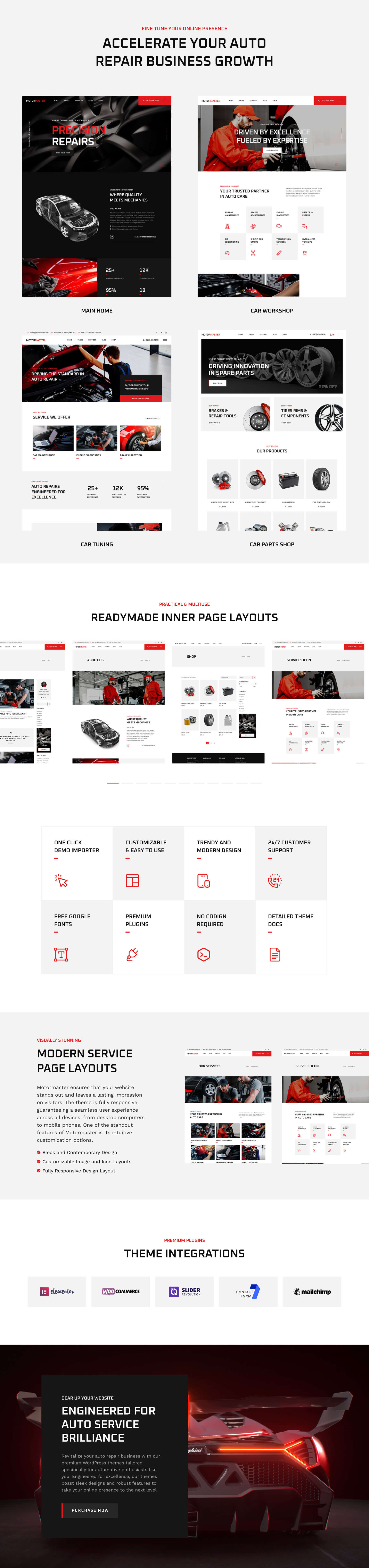 Motormaster - Car Repair & Auto Service WordPress Theme - 1