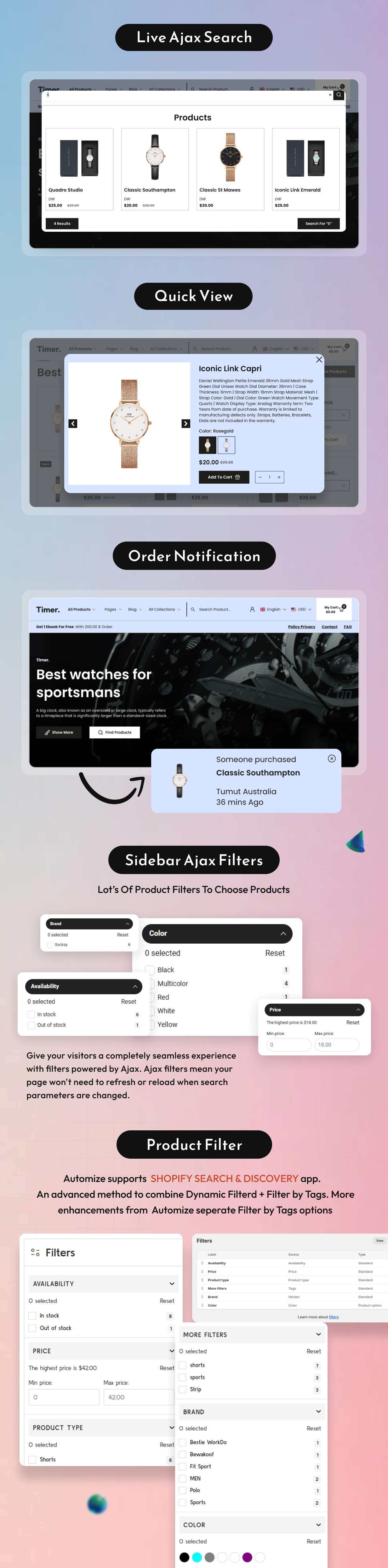 Timer - Luxury Watches Store Shopify 2.0 Theme - 11