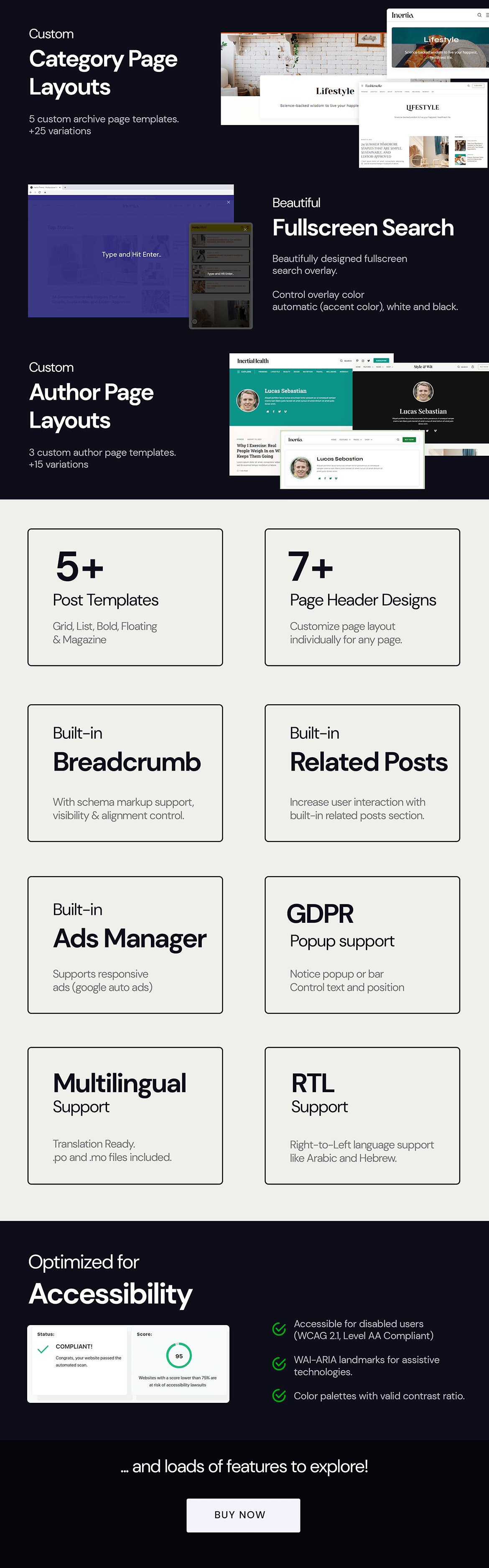 inertia WordPress theme