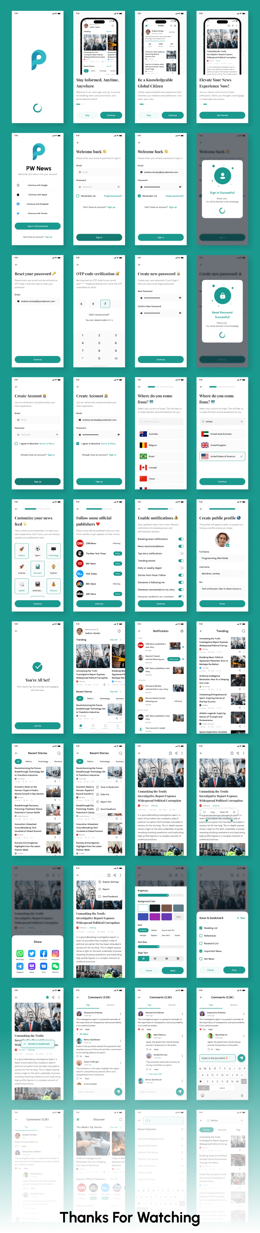 PW News WP - WordPress Flutter News App - 4