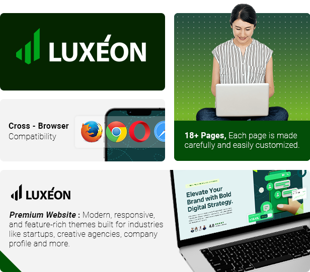 Luxeon - Creative Digital Marketing Elementor Template Kit - 1
