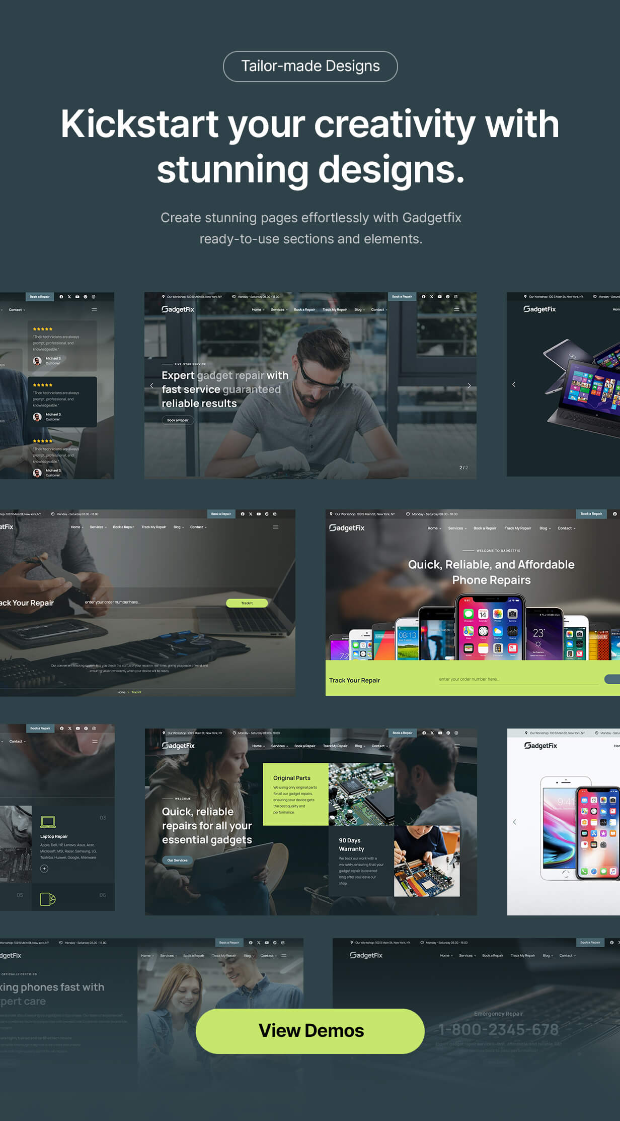 Gadgetfix - Phone and Gadget Repair Service Website Template - 3