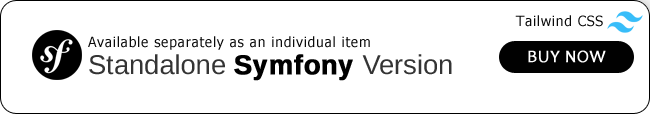 Symfony Tailwind Dashboard Template