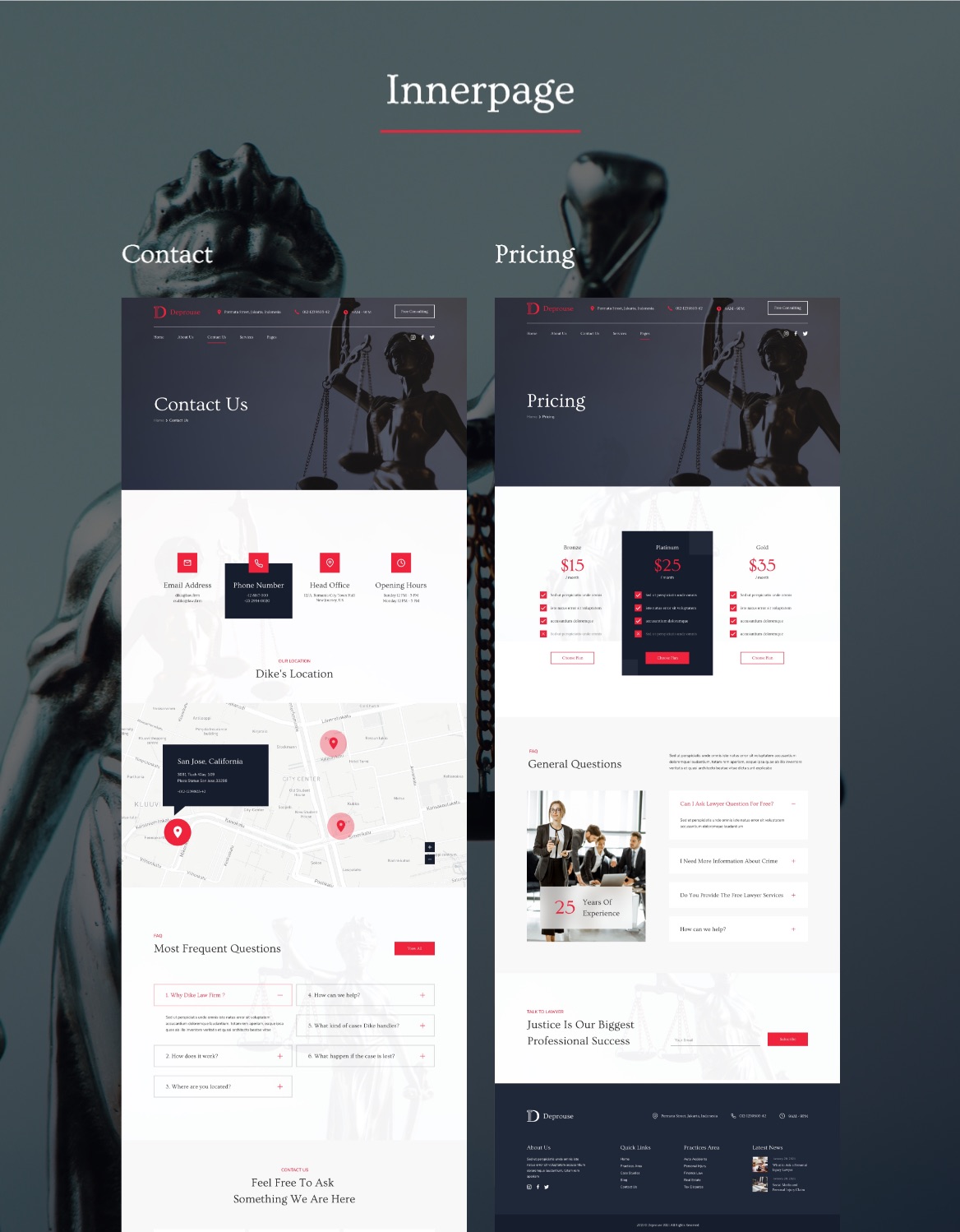 Dike - Lawfrim & Attorneys Website Template - 5