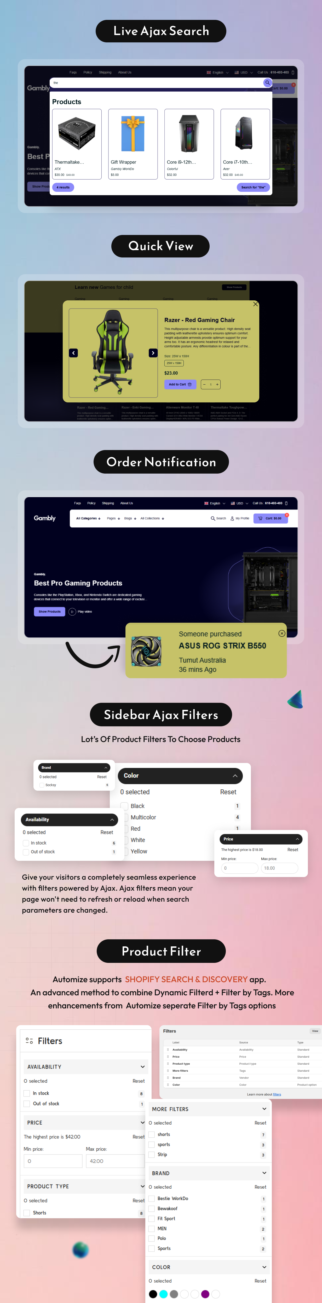 Gambly - Multipurpose Gaming Shopify 2.0 theme - 11