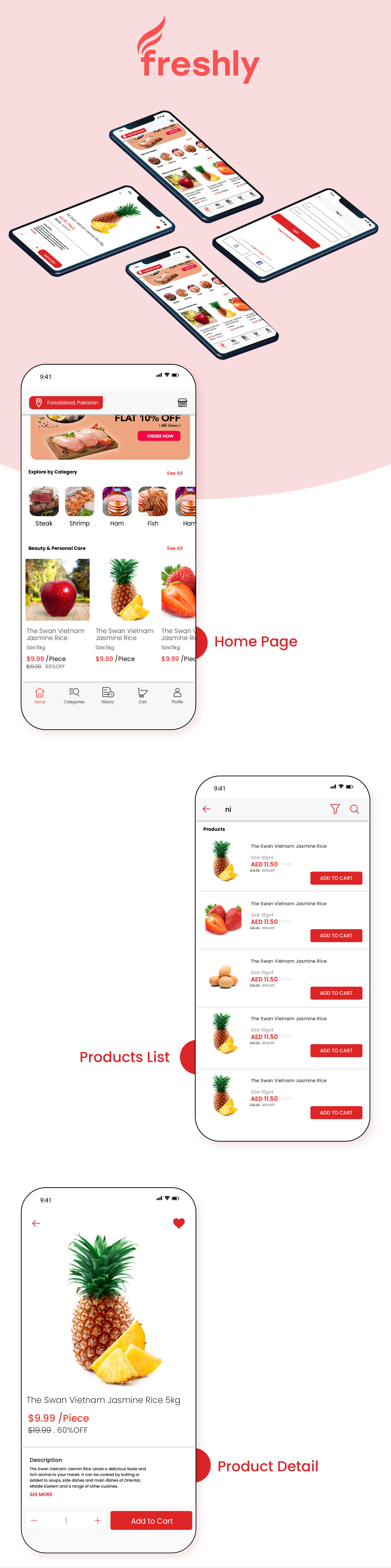 Freshly - Native Multi Vendor Grocery, Food, Pharmacy, Store Delivery Mobile App with Admin Panel - 5