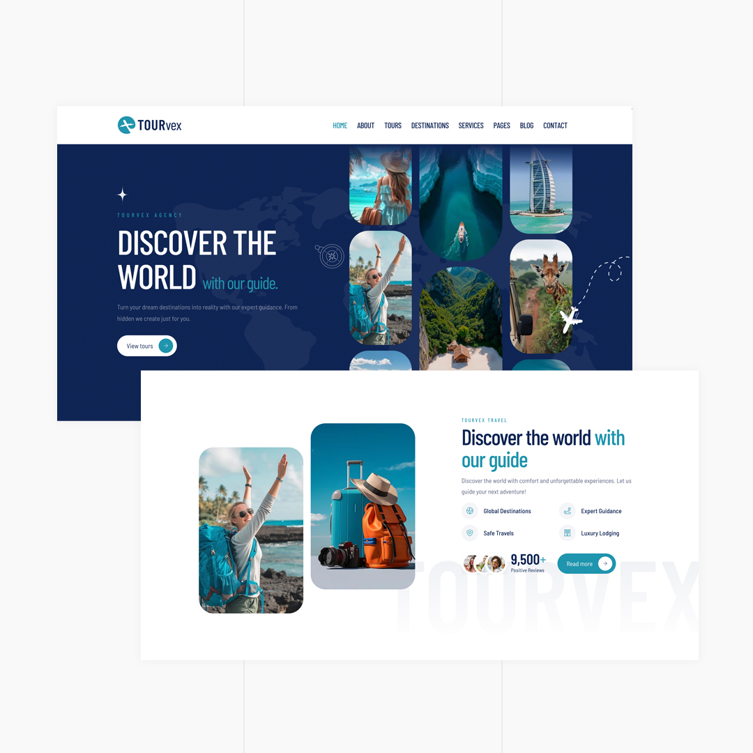 TOURvex — Travel Agency Template + RTL