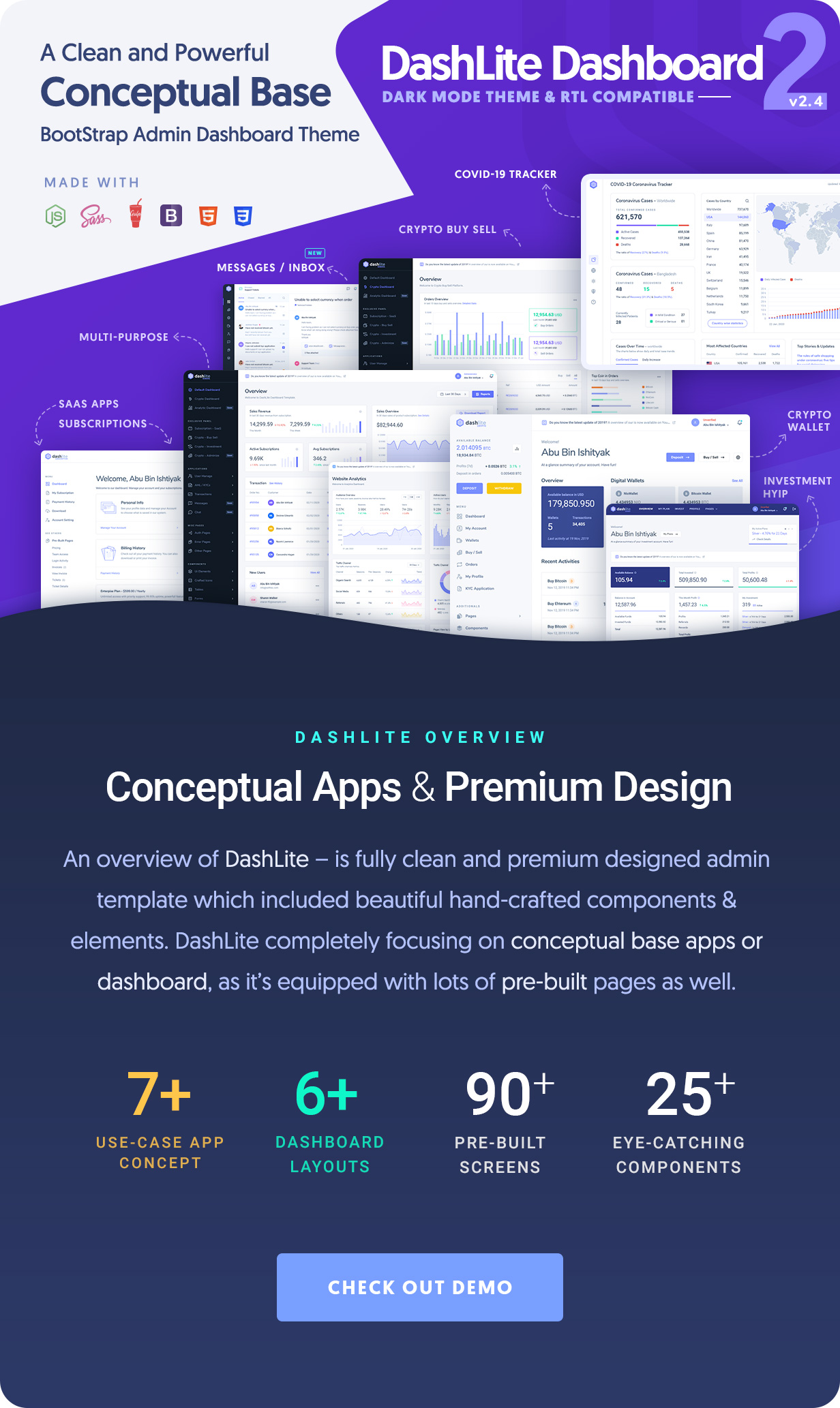 DashLite V2.2-Bootstrap响应式管理后台模板