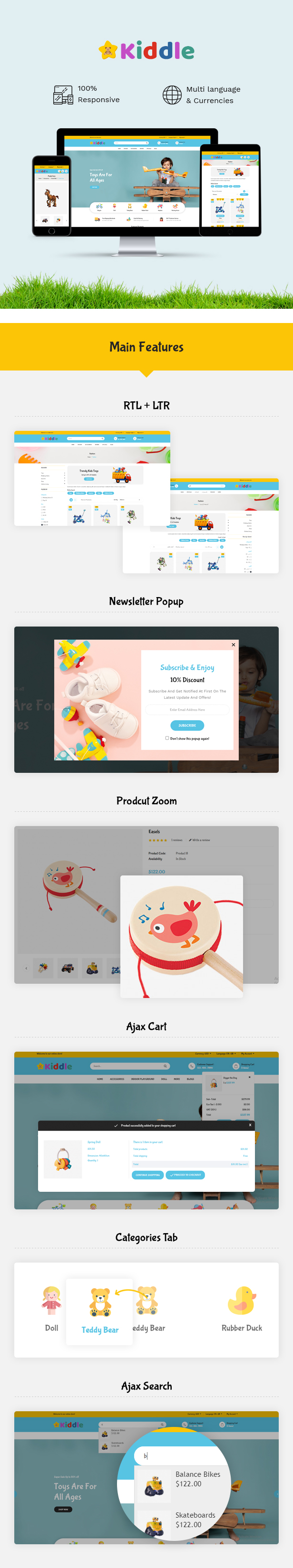 Kiddle Features