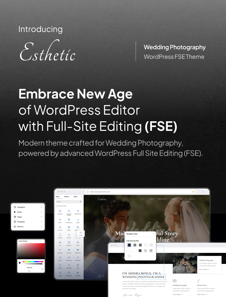 Esthetic - Wedding Photography FSE WordPress Theme - 3