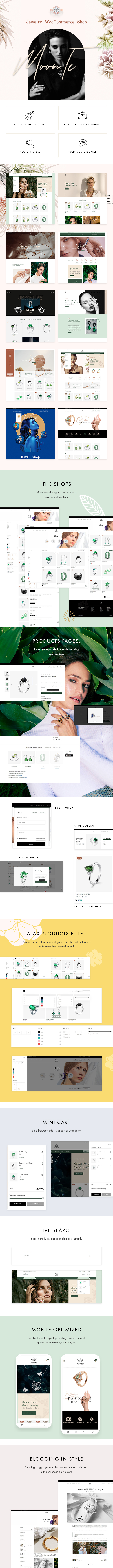 Jewelry Store WooCommerce WordPress Theme Moonte Preview