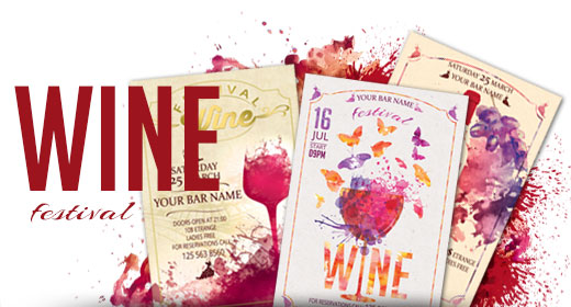 Wine Festival Flyer And Posters