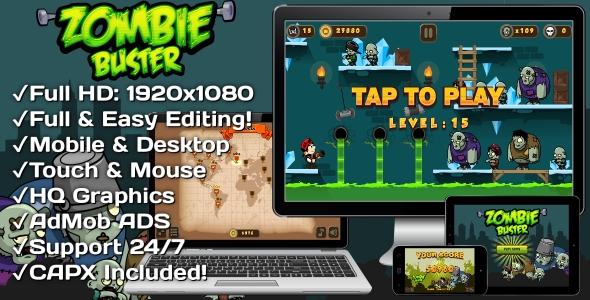 60 HTML5 GAMES!!! SUPER BUNDLE №2 (Construct 3 | Construct 2 | Capx) - 7