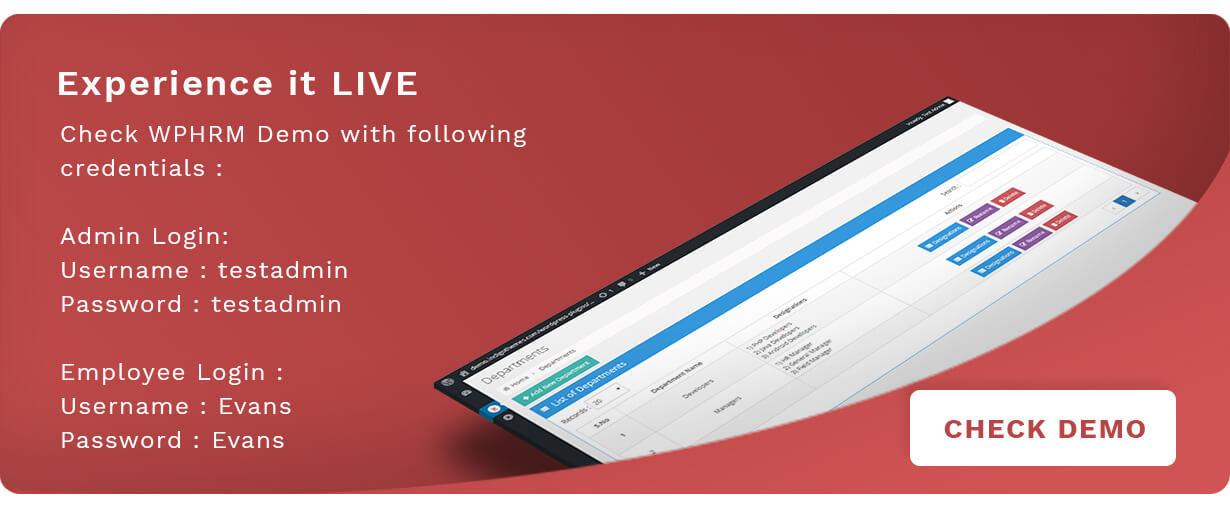 WPHRM - Human Resource and Finance Management WordPress Plugin - 2