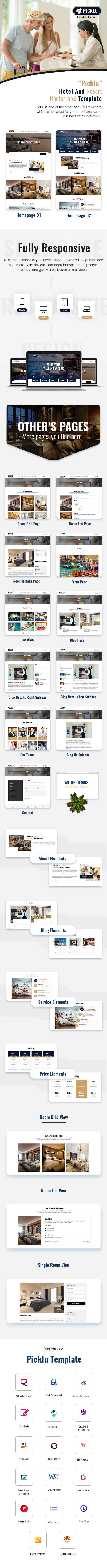 Hotel Resort HTML Template - Picklu - 1
