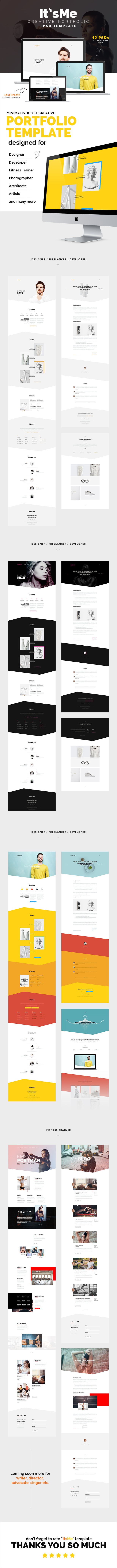 It'sMe - Creative Portfolio PSD Template - 1