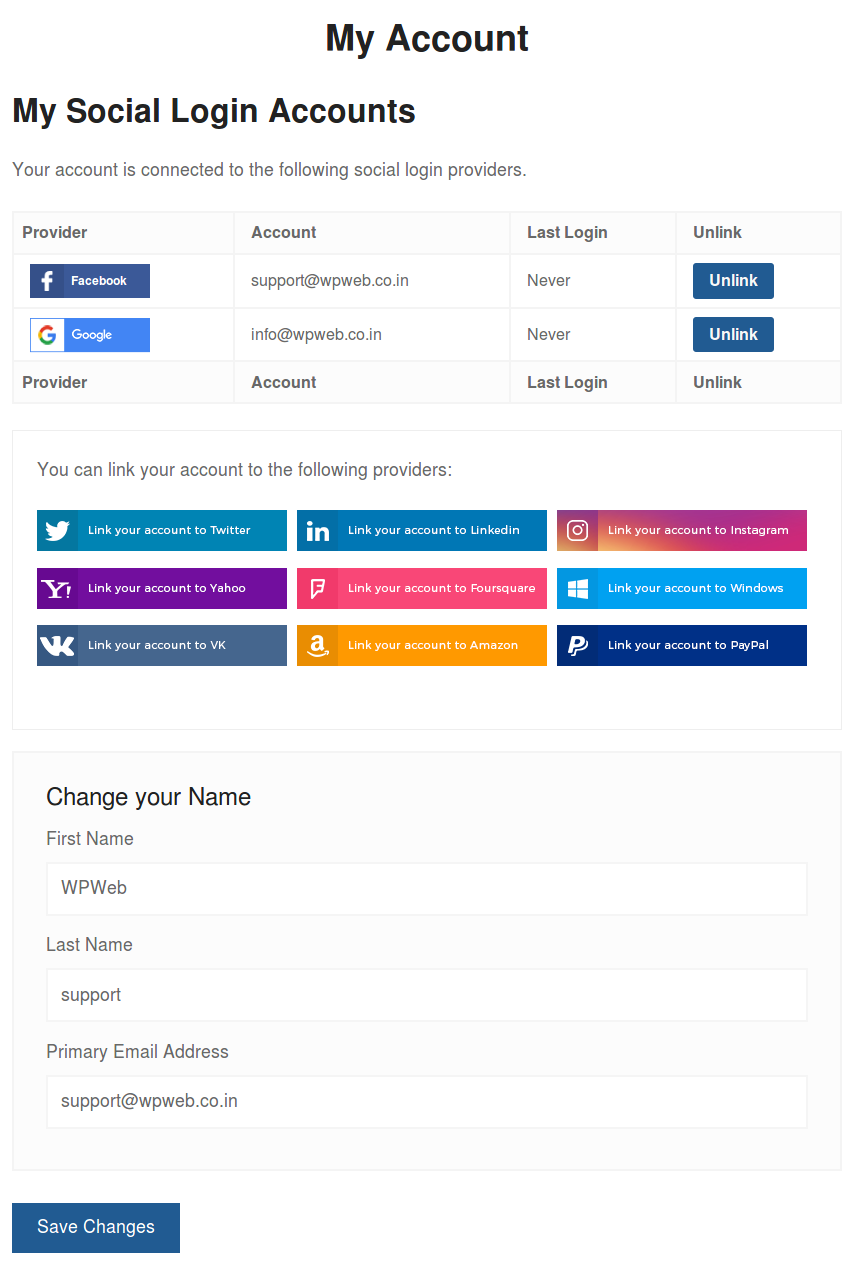 Provide Account Management Tools