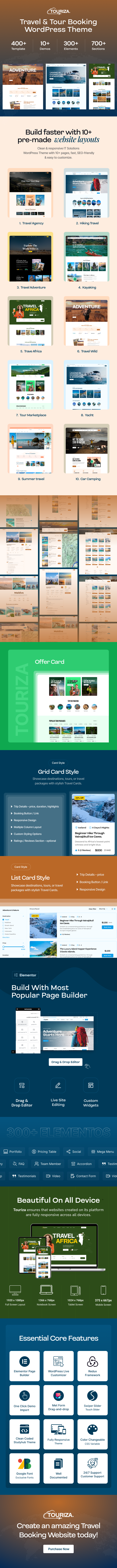 Touriza – Tour & Travel Booking WordPress Theme - 1