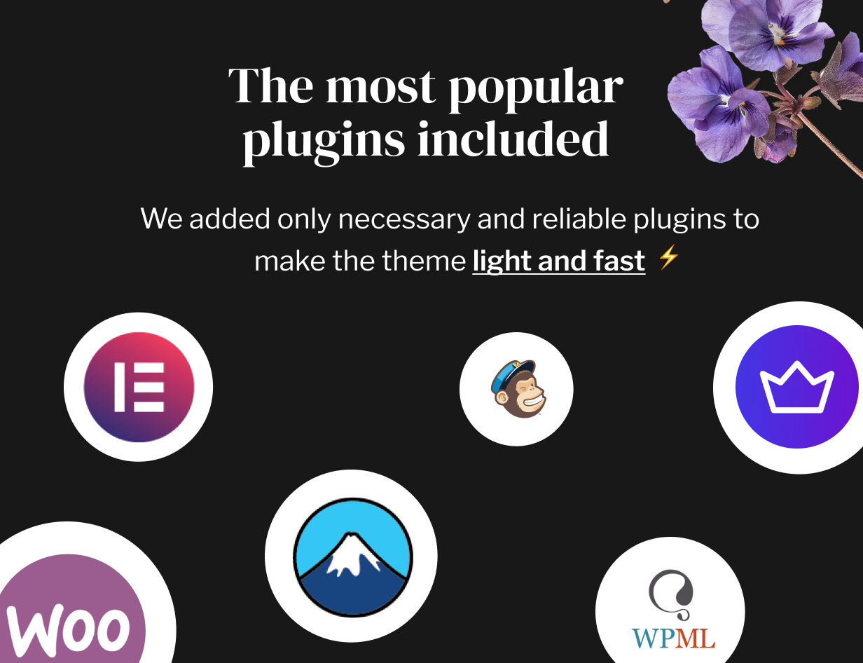Florita WordPress Theme - Reliable Plugins Support