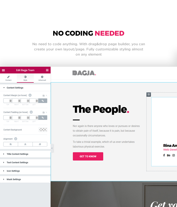 Bagja - Responsive Multi Concept & One Page Portfolio Theme - 4