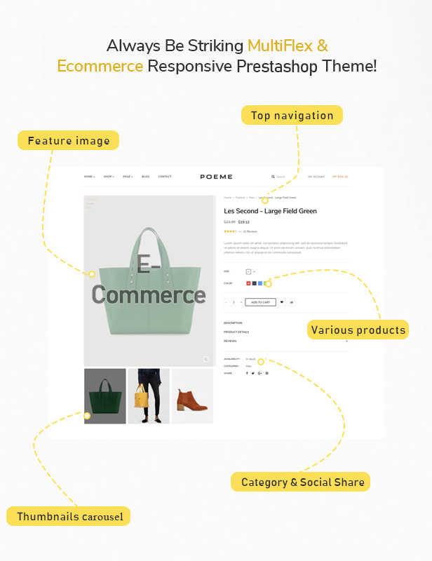 Flexible Multiple Header & Footer Styles