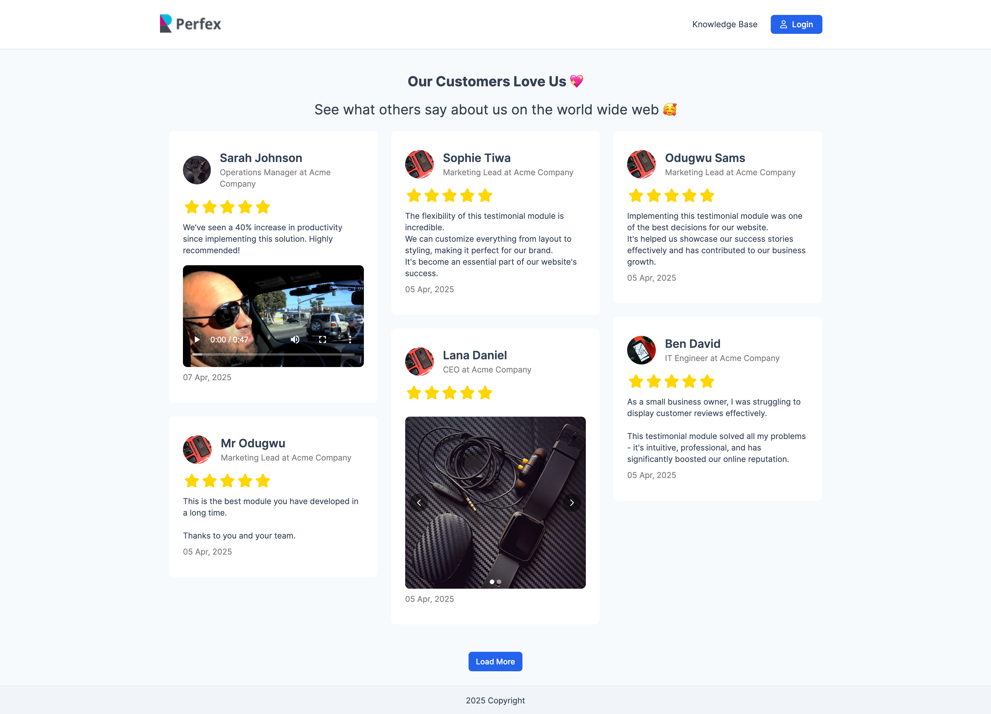 Testimonials and Reviews for Perfex CRM - 3
