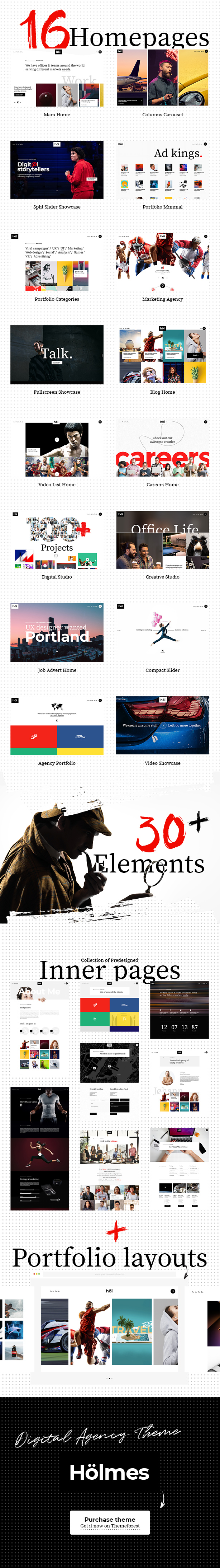 Holmes - Digital Agency Theme - 1