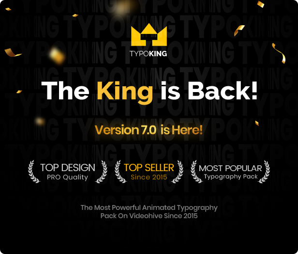 TypoKing | Title Animation - Kinetic Typography Text - 2