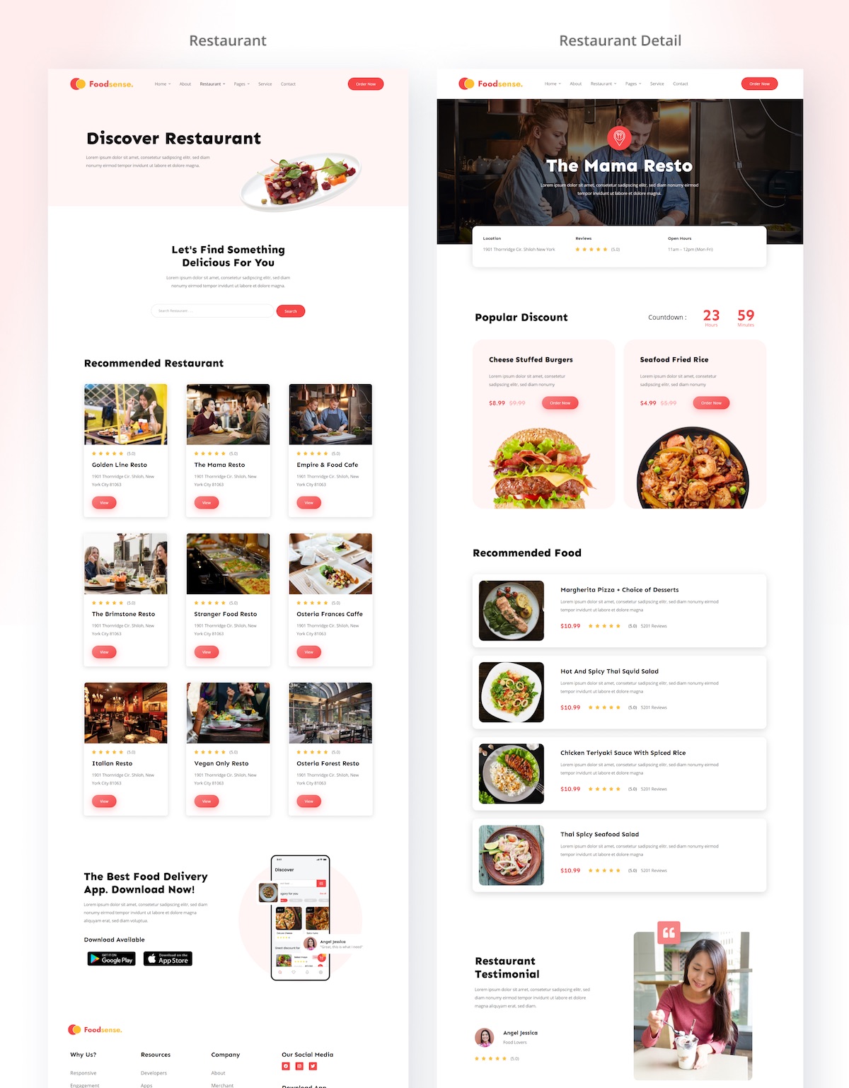 FoodSense | Food Delivery Elementor Template Kit - 3