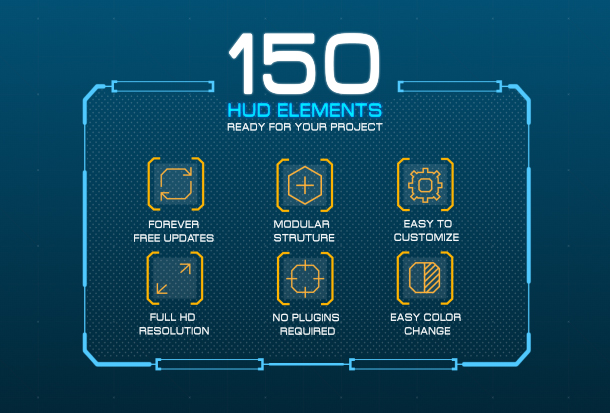 HUD Infographic Bundle 20484370 - Free After Effects Templates