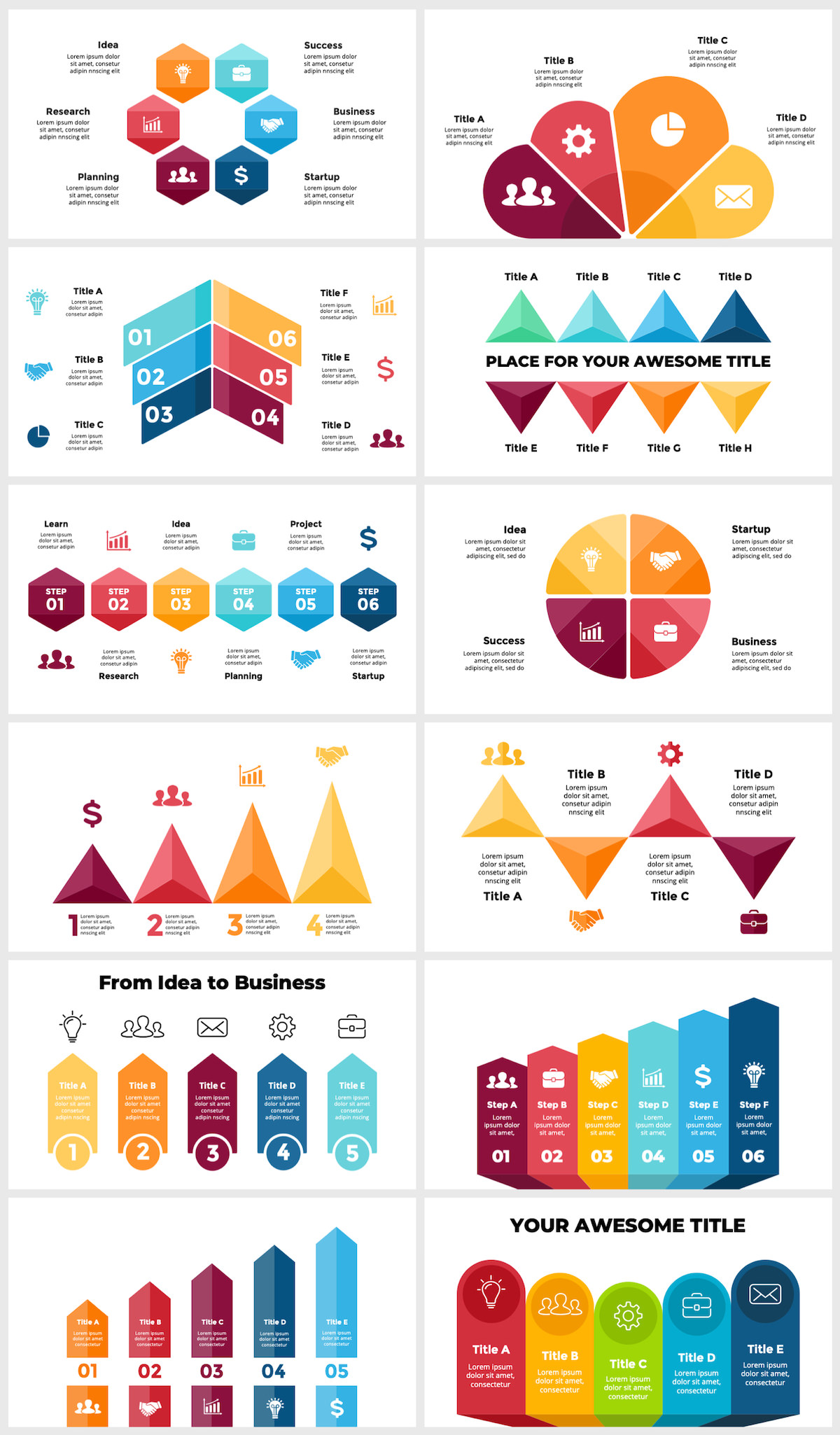 Wowly - 3500 Infographics & Presentation Templates! Updated! PowerPoint Canva Figma Sketch Ai Psd. - 137
