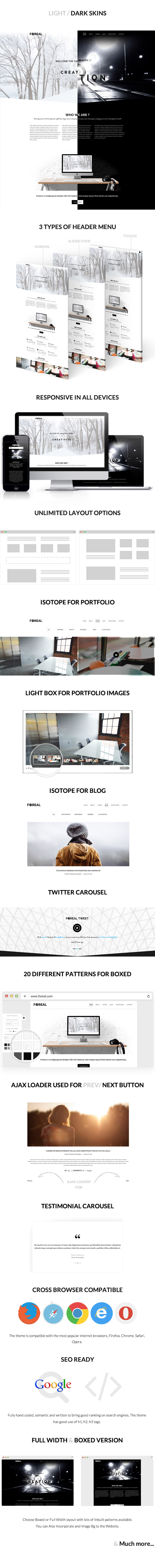 Foreal -  Minimal HTML Template - 1