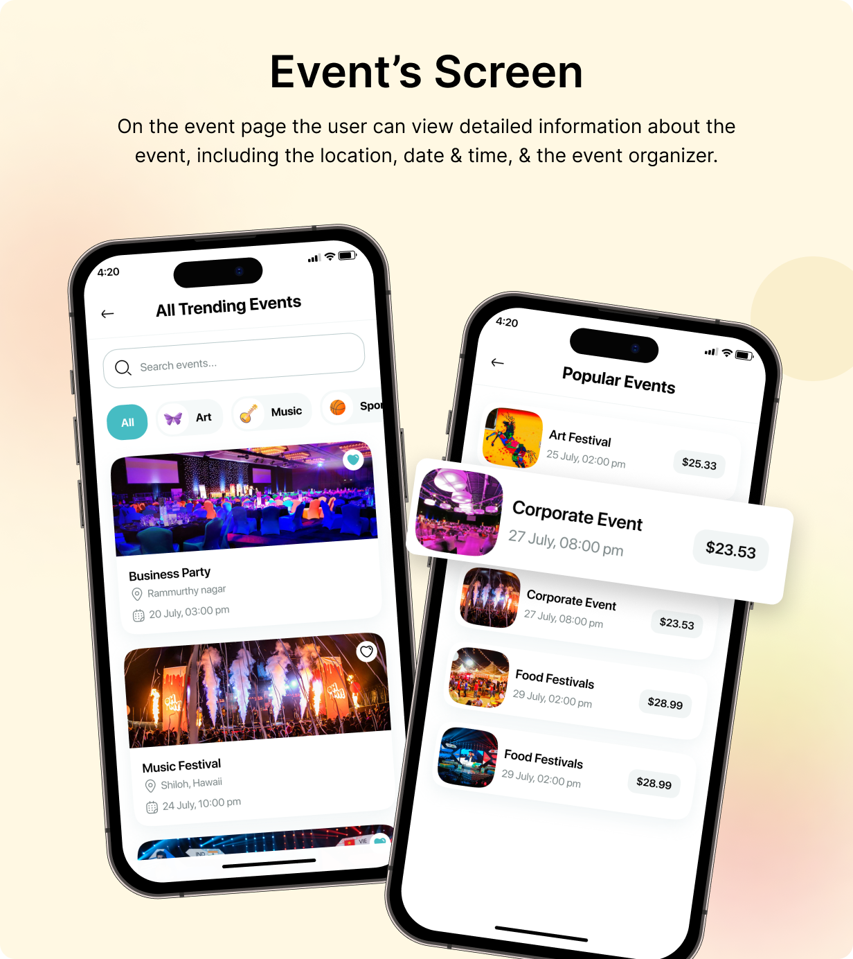 InClub: Event Management in Flutter with Node.js Backend | Complete event planner App - 9