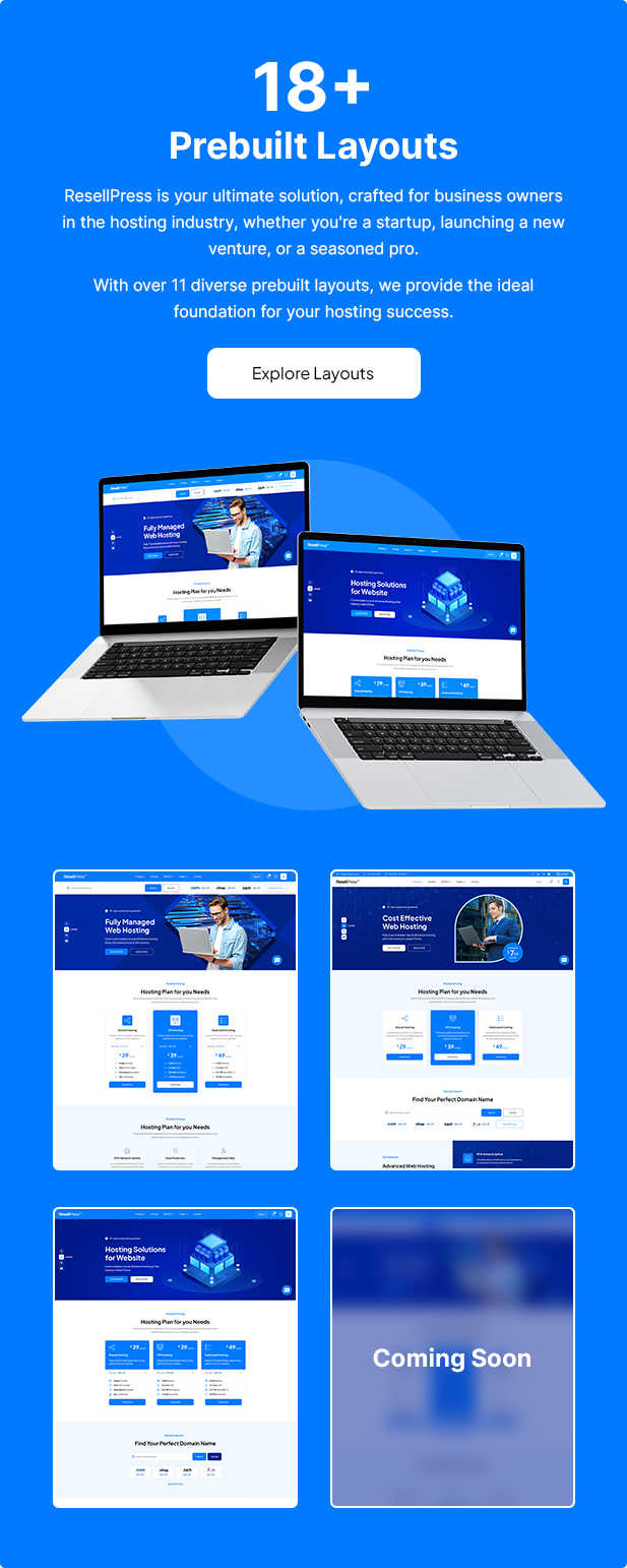 ResellPress – Web Hosting & WHMCS WordPress Theme for Resellers - 4