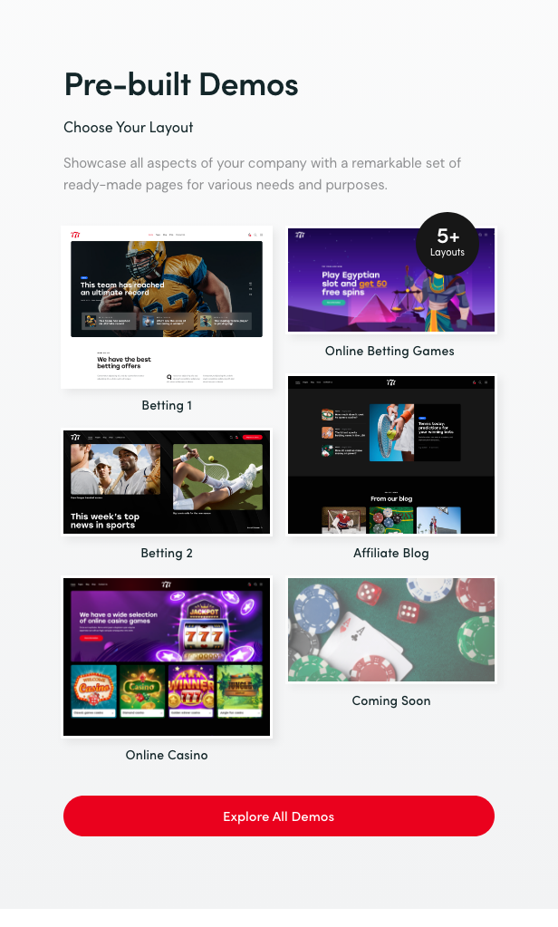 777 - Betting, Casino & Affiliate WordPress Theme