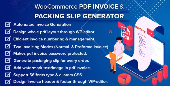 woocommerce pdf invoice