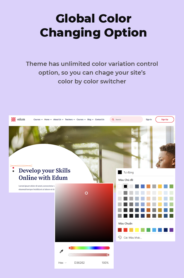 Global Colors Option Available